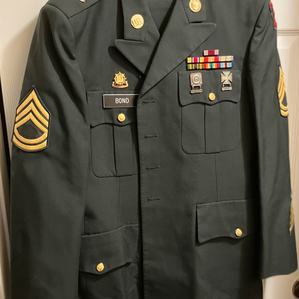 Men's Military Field Jacket in Dark Green